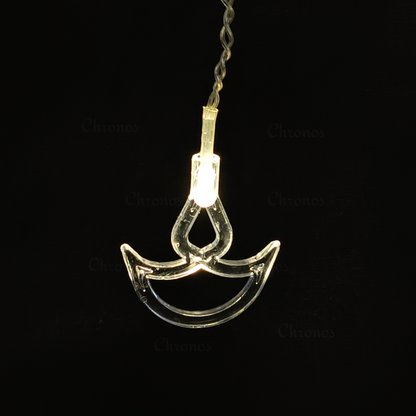 Diya String Curtain Lights | Warm White