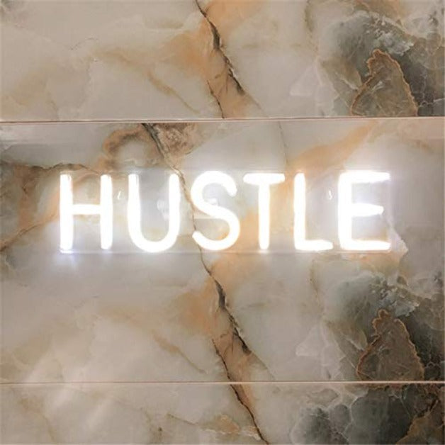Hustle Neon Sign Light Wall Hanging | USB Operated