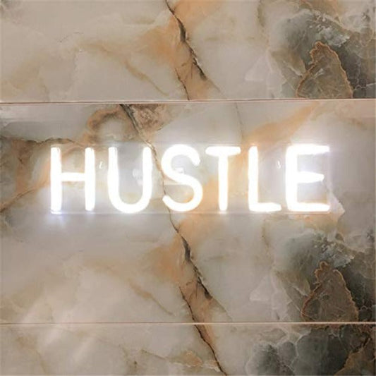 Hustle Neon Sign Light Wall Hanging | USB Operated