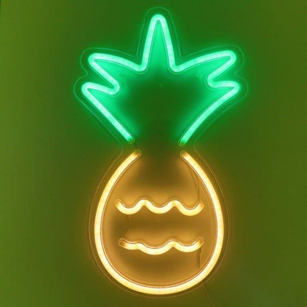 Pineapple Neon Sign Light Wall Hanging | USB Operated