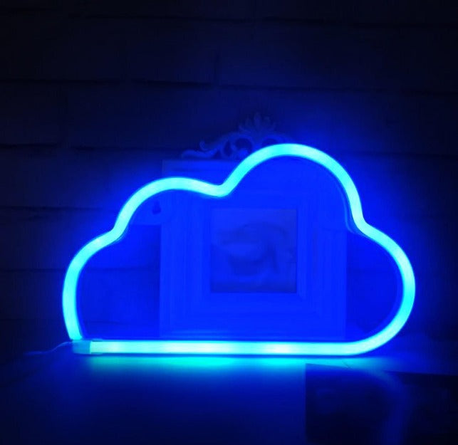 Cloud Neon Sign Light | Battery & USB Operated