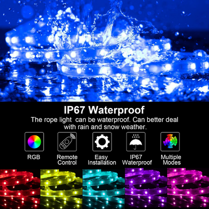 LED RGB Strip Rope Light | IP67 Waterproof Multi Color Changing