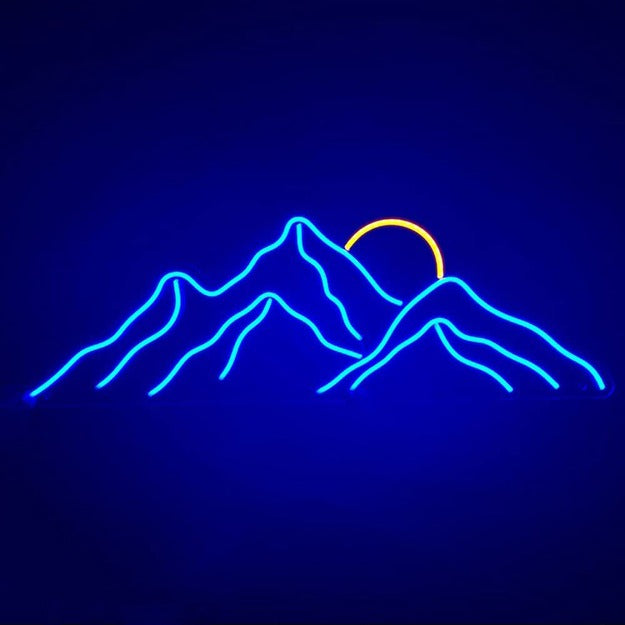 Mountain Neon Sign Light