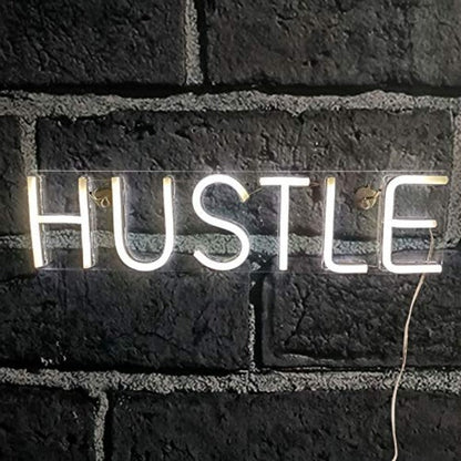 Hustle Neon Sign Light Wall Hanging | USB Operated