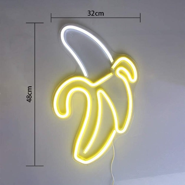 Banana Neon Sign Light Wall Hanging | USB Operated