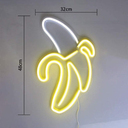 Banana Neon Sign Light Wall Hanging | USB Operated