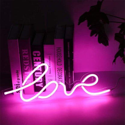 Love Neon Sign Light Wall Hanging | USB Operated