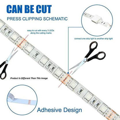 120 LED Strip Lights - Ice Blue - 5m - 12V - 2835 SMD LED