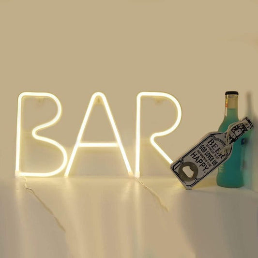Bar Neon Sign Light Wall Hanging | USB Operated