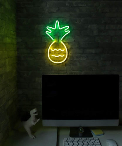 Pineapple Neon Sign Light Wall Hanging | USB Operated