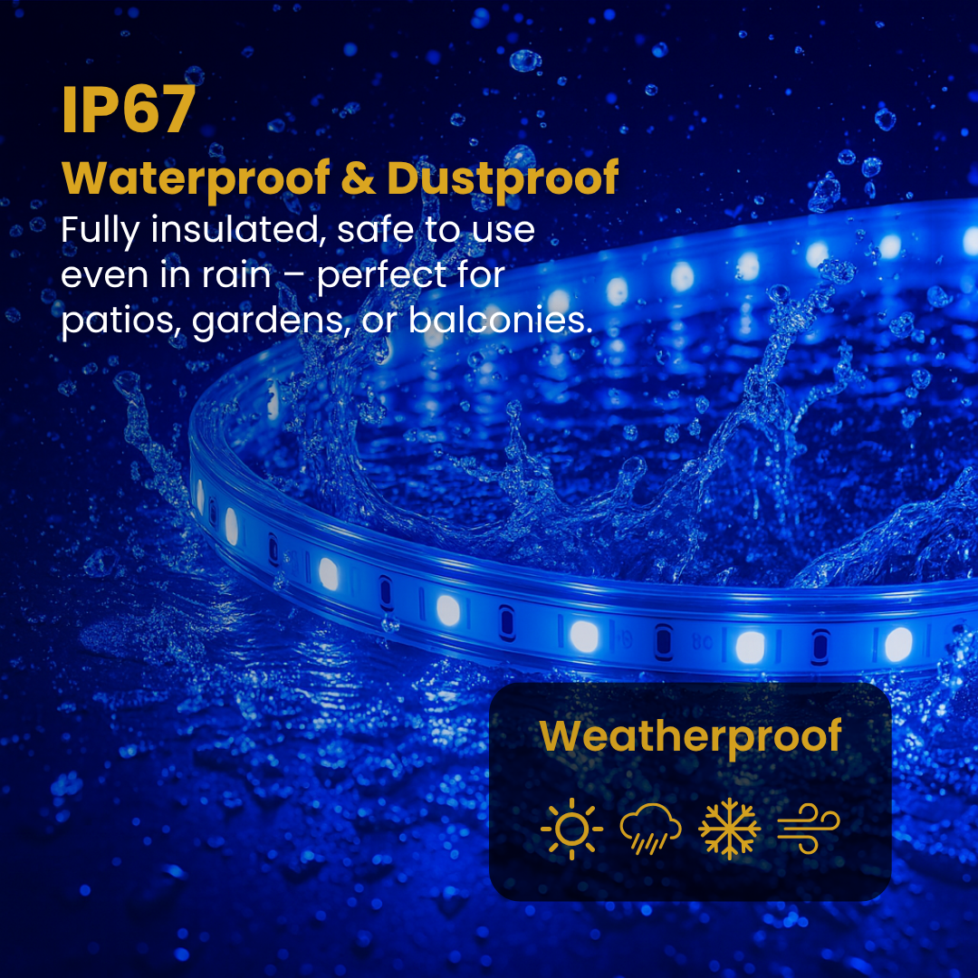 LED RGB Strip Rope Light | IP67 Waterproof Multi Color Changing