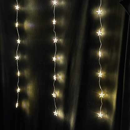 Star Curtain String Lights | 8 Modes | Plug & Play