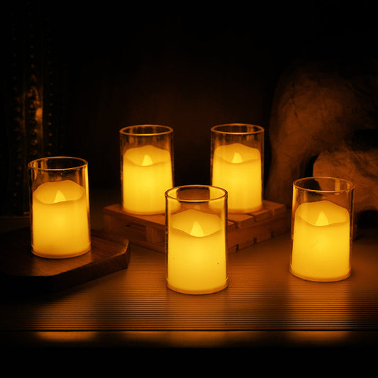 Acrylic Glass LED Tealight Candles