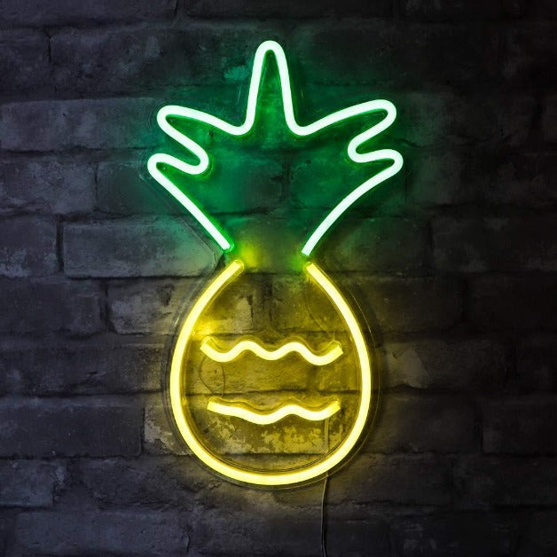 Pineapple Neon Sign Light Wall Hanging | USB Operated