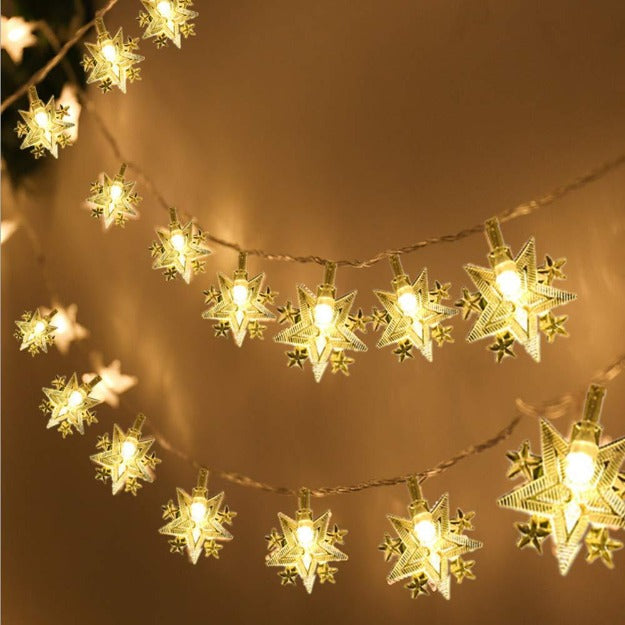 Starflakes String Lights - Warm White LED