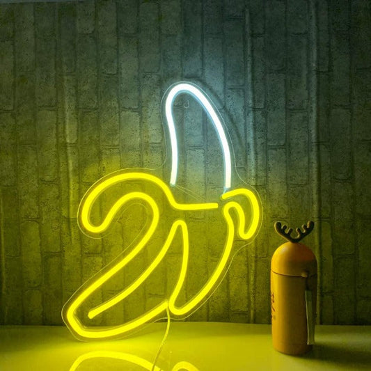 Banana Neon Sign Light Wall Hanging | USB Operated