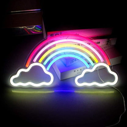 Rainbow Neon Sign Light Wall Hanging | USB Operated