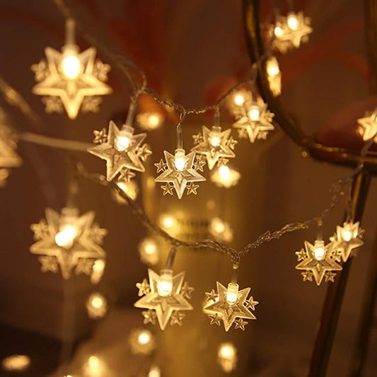 Starflakes String Lights - Warm White LED