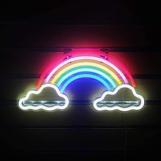 Rainbow Neon Sign Light Wall Hanging | USB Operated