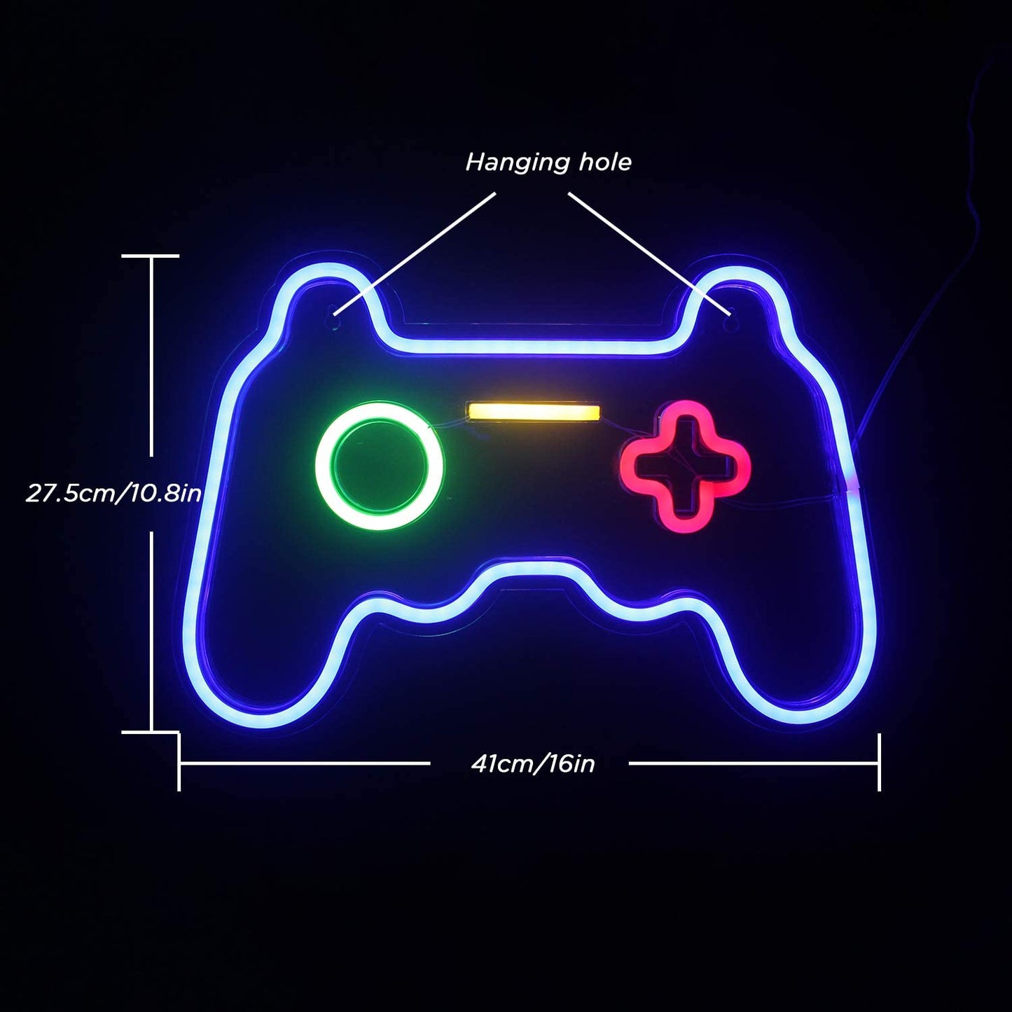 Game Controller Neon Sign Light Wall Hanging | USB Operated