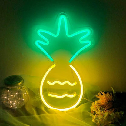 Pineapple Neon Sign Light Wall Hanging | USB Operated