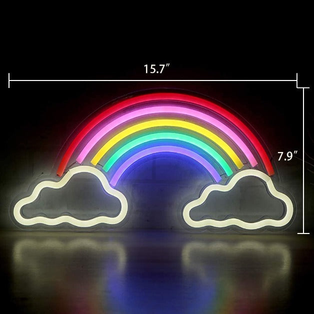 Rainbow Neon Sign Light Wall Hanging | USB Operated