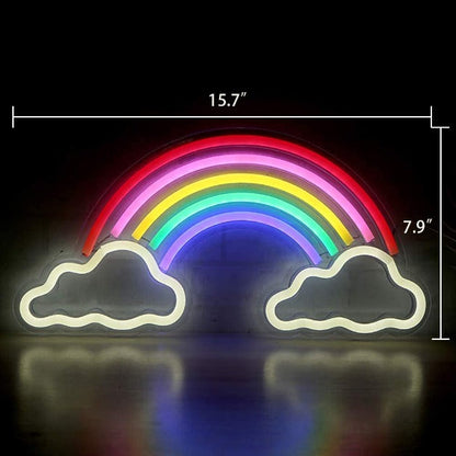 Rainbow Neon Sign Light Wall Hanging | USB Operated