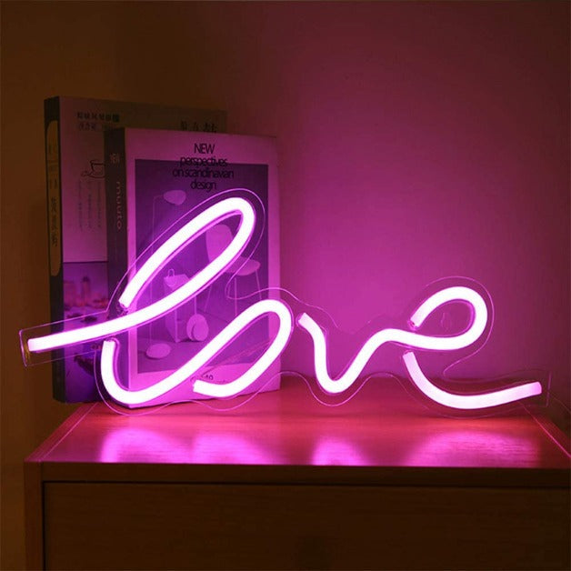 Love Neon Sign Light Wall Hanging | USB Operated