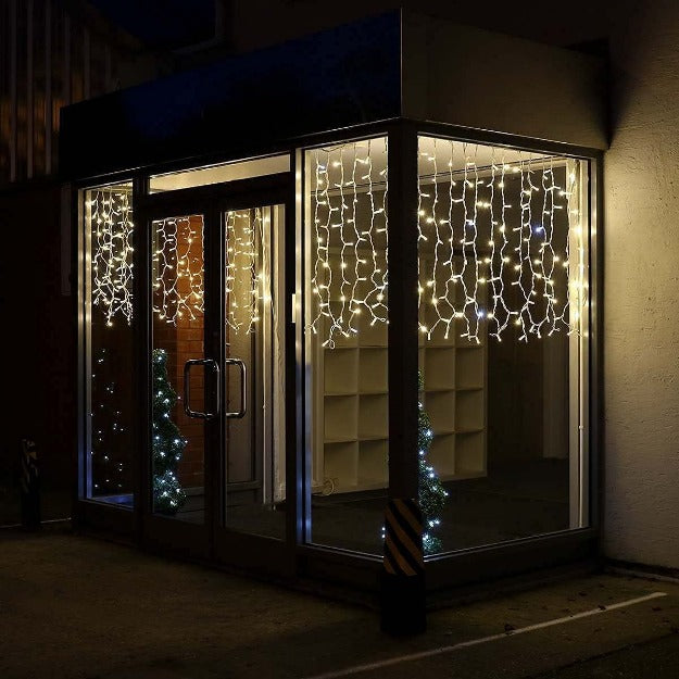 Icicle Curtain Lights | Warm White | Diwali Decoration