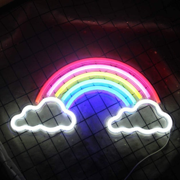 Rainbow Neon Sign Light Wall Hanging | USB Operated