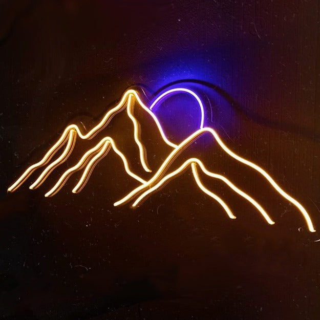 Mountain Neon Sign Light
