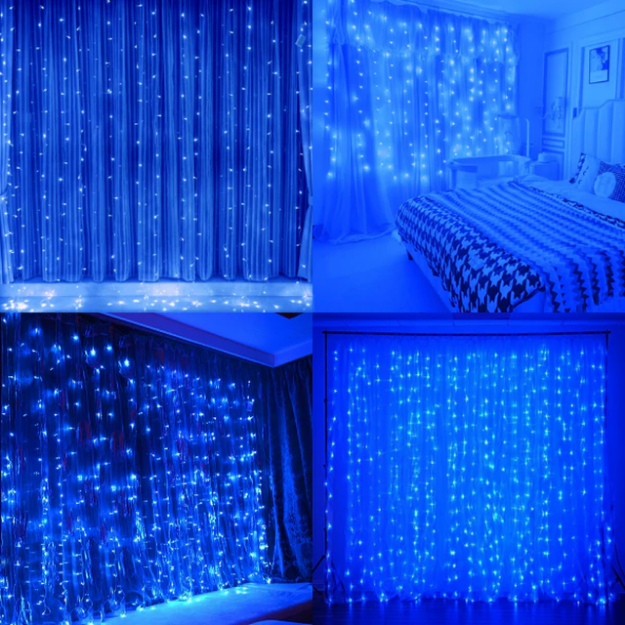 Curtain LED Lights | Blue LED