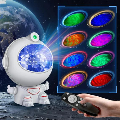 Astronaut Lamp with Swirling Galaxy Projector Lamp & Remote Control