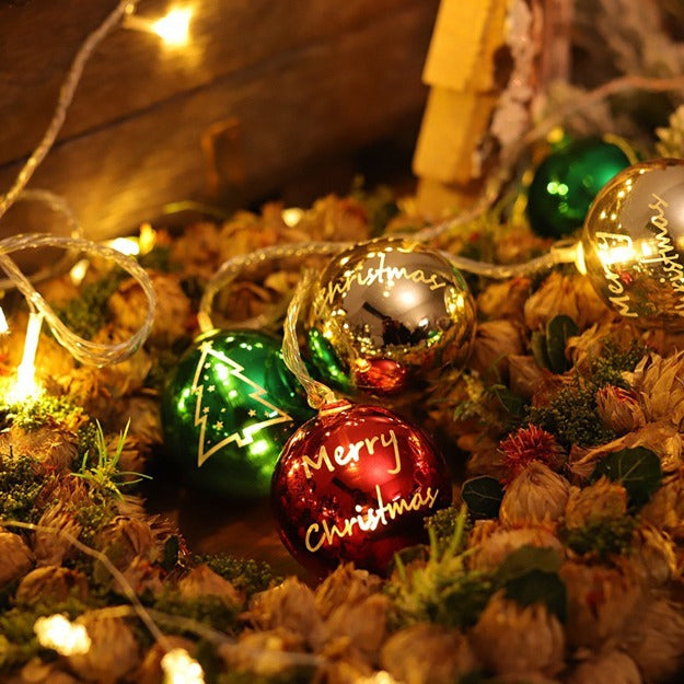 Christmas Ball String Lights | Warm White LED