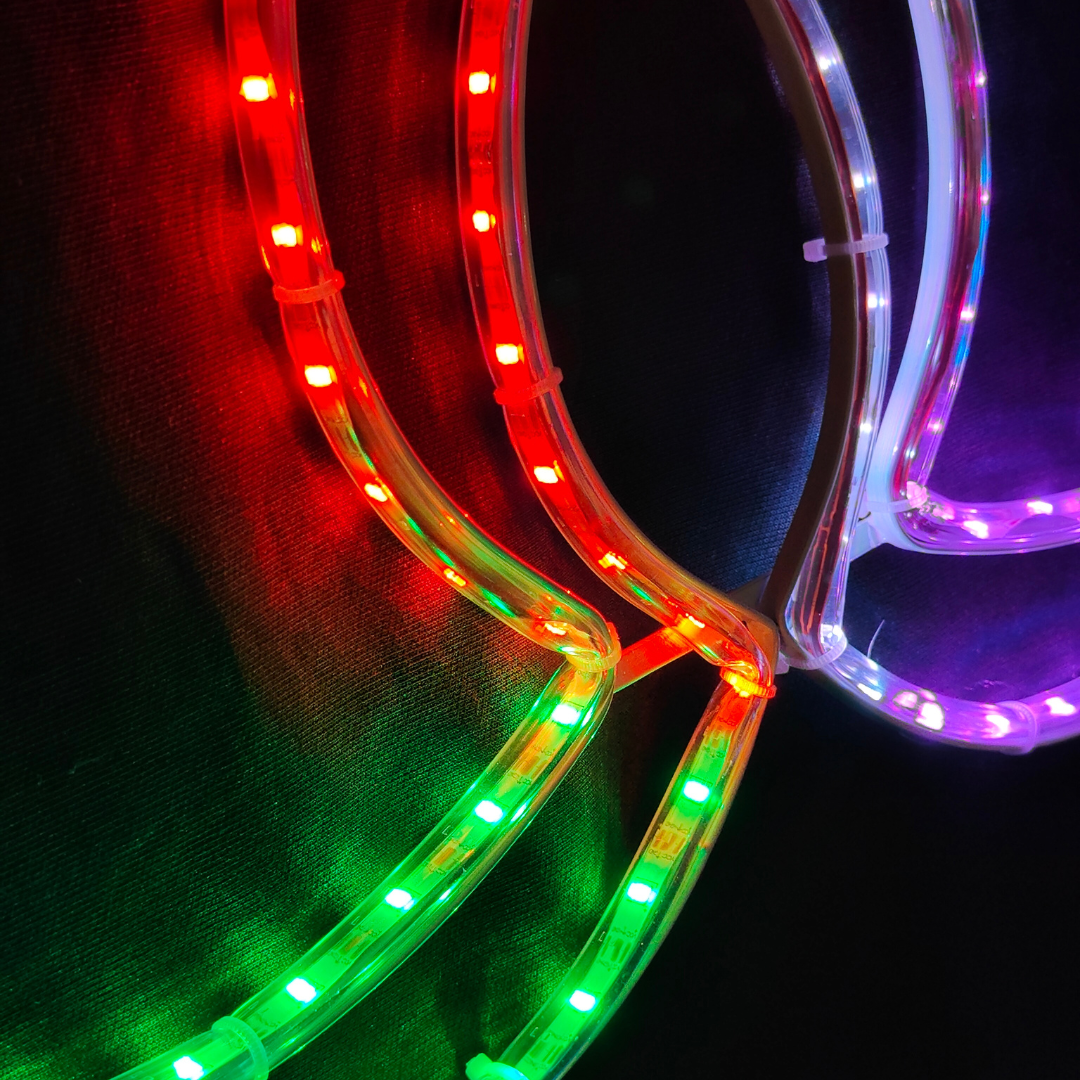 Pixel RGB LED Diya Hanging |  Neon Flex Light | 17 Modes