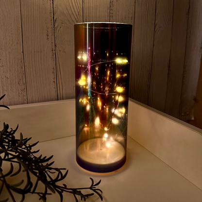 Glass Table Lamps with Fairy Lights | Open Top Glass