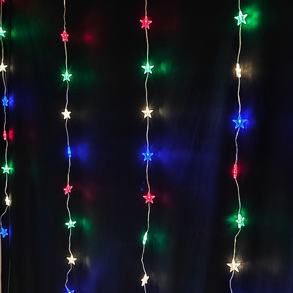 Star Curtain String Lights | 8 Modes | Plug & Play