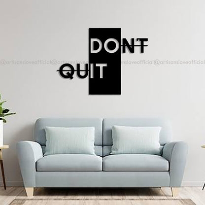 Wooden Wall Art Quotation