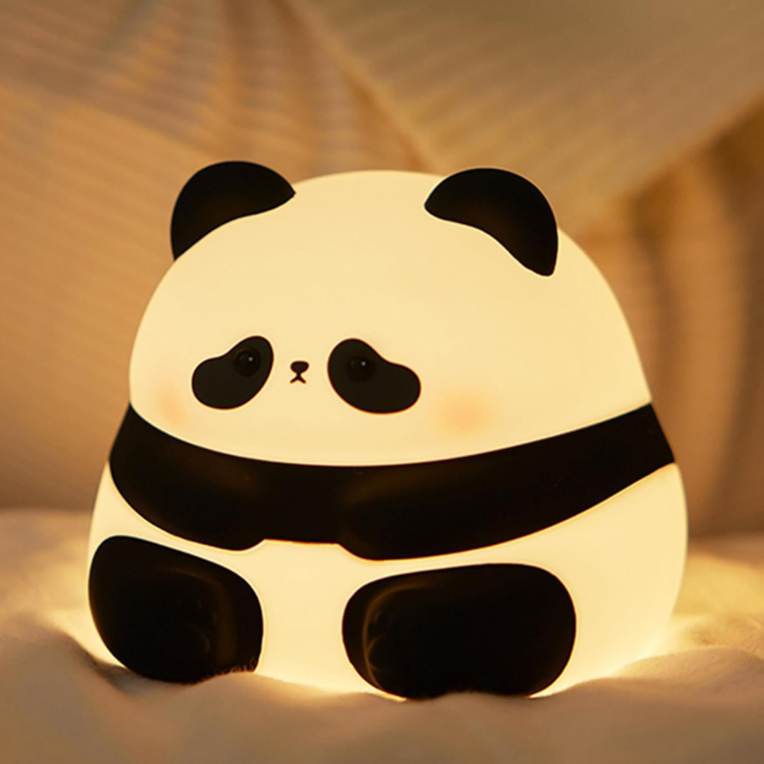 Sitting Panda Silicone Night Lamp