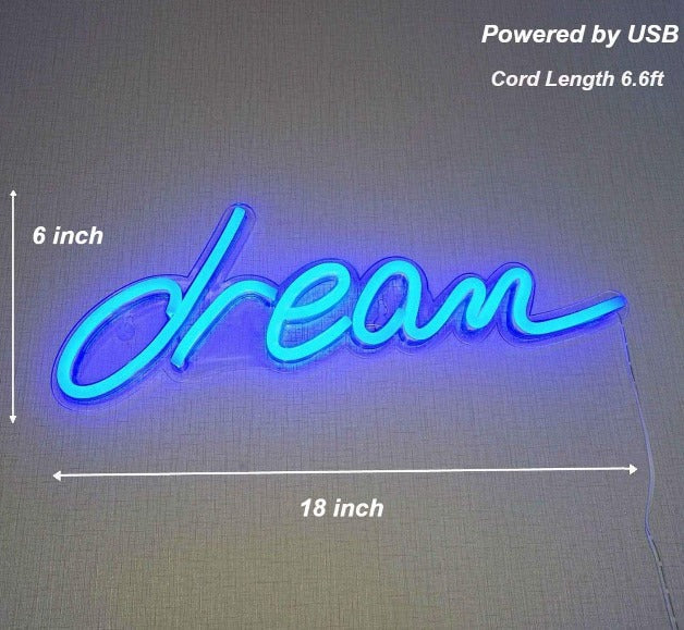 Dream Neon Sign Light Wall Hanging | USB Operated