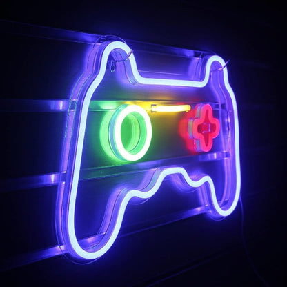 Game Controller Neon Sign Light Wall Hanging | USB Operated