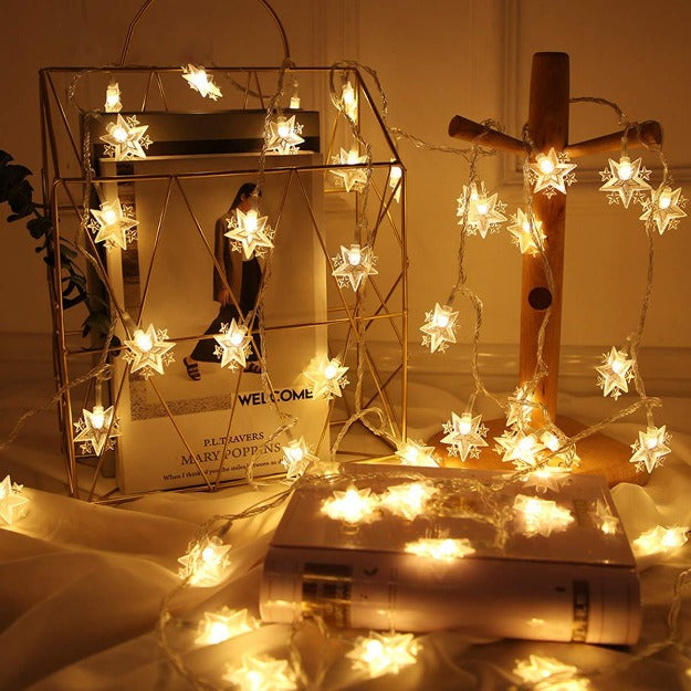 Starflakes String Lights - Warm White LED