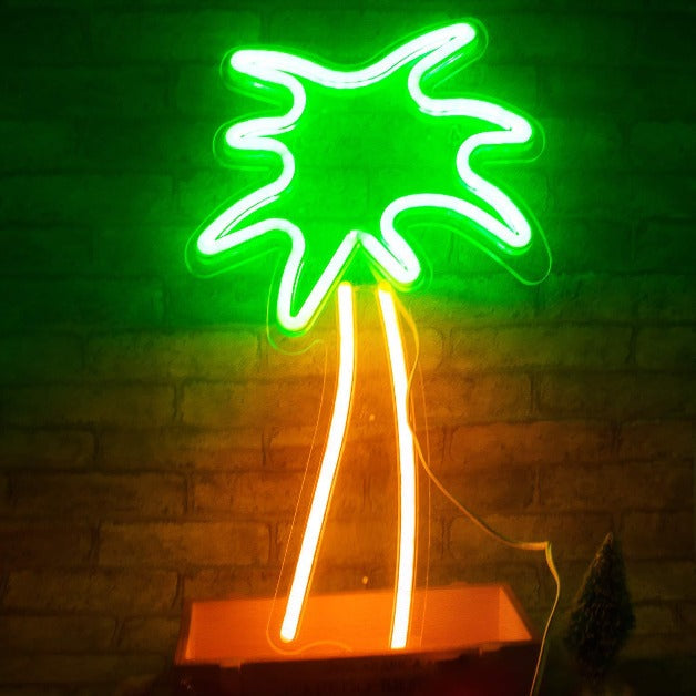 Palm Tree Neon Sign Light Wall Hanging | USB Operated