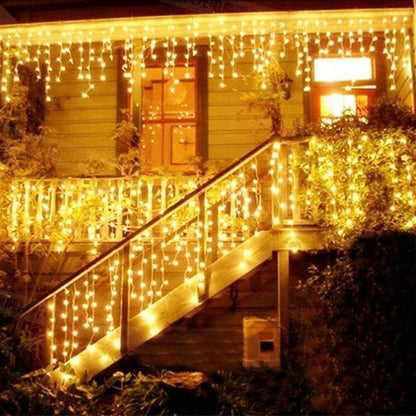 Icicle Curtain Lights | Warm White | Diwali Decoration