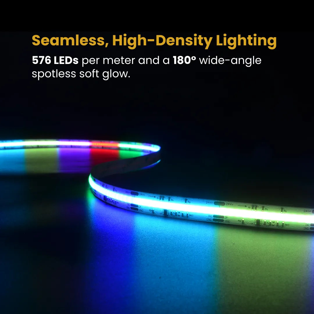 RGBIC COB Addressable LED Strip Light 5m Kit