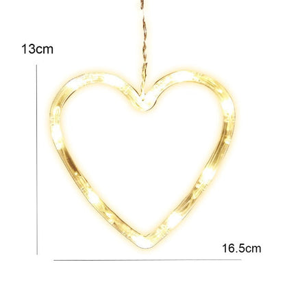 Hanging Heart Ornament Decorative Lights | Warm White