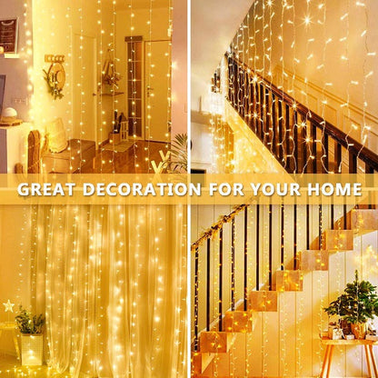 Curtain LED Lights | Warm White | Diwali Decoration