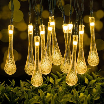 Raindrop Decorative Lights - 3AA Battery + USB Operated | Warm White LED