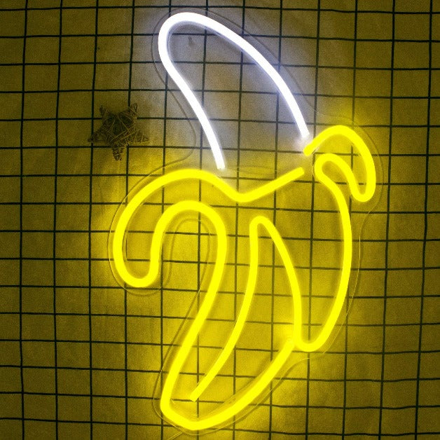 Banana Neon Sign Light Wall Hanging | USB Operated