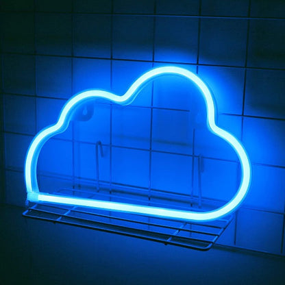 Cloud Neon Sign Light | Battery & USB Operated